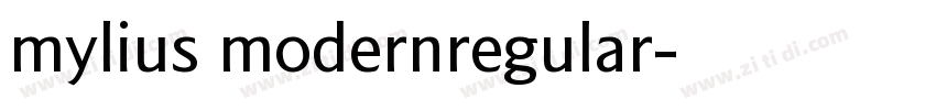 mylius modernregular字体转换